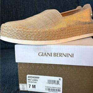 Giani Bernini Gold Espadrilles